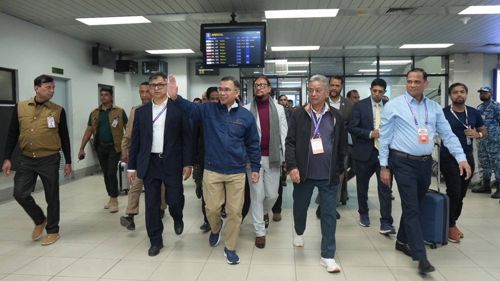 BNP Chairman Tarique Rahman lands in Chattogram for election rally